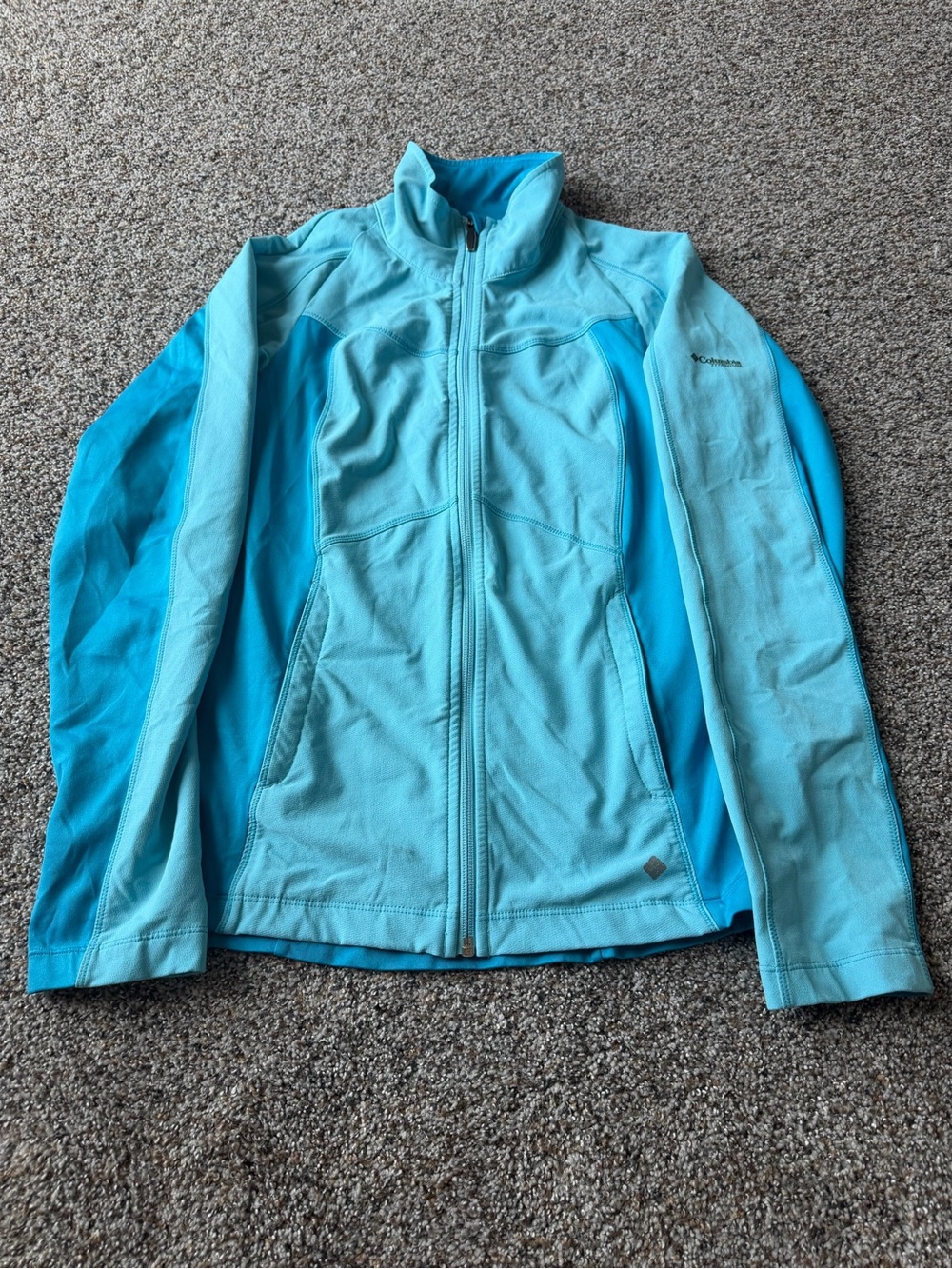 Columbia Titanium Women's M Omni-Wick Full Zip Blue Performance Jacket